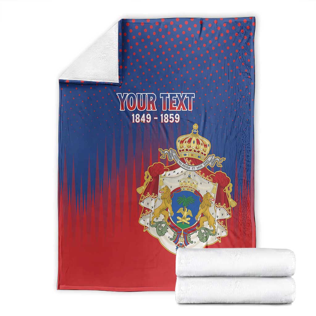 Personalized Anpi an Ayiti Blanket Imperial Coat Of Arms Flag Style