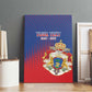 Personalized Anpi an Ayiti Canvas Wall Art Imperial Coat Of Arms Flag Style