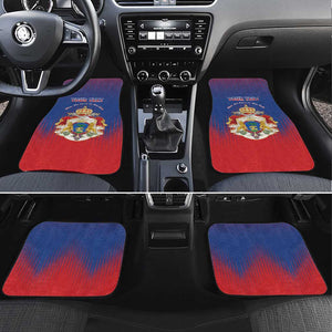 Personalized Anpi an Ayiti Car Mats Imperial Coat Of Arms Flag Style