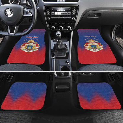 Personalized Anpi an Ayiti Car Mats Imperial Coat Of Arms Flag Style