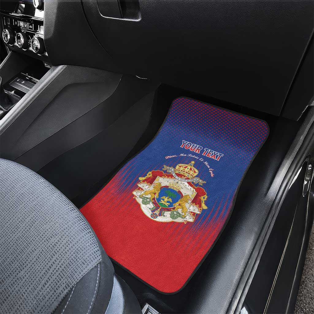 Personalized Anpi an Ayiti Car Mats Imperial Coat Of Arms Flag Style
