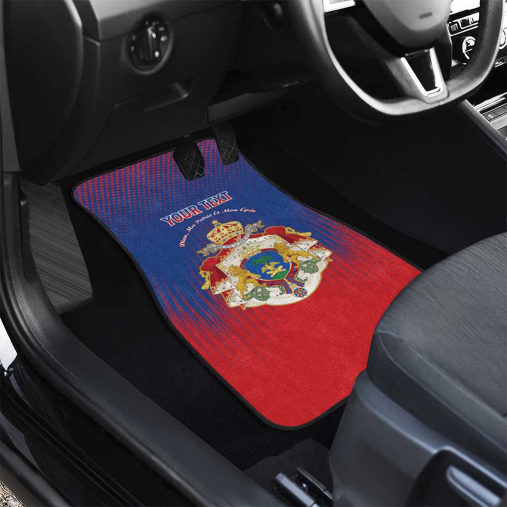 Personalized Anpi an Ayiti Car Mats Imperial Coat Of Arms Flag Style