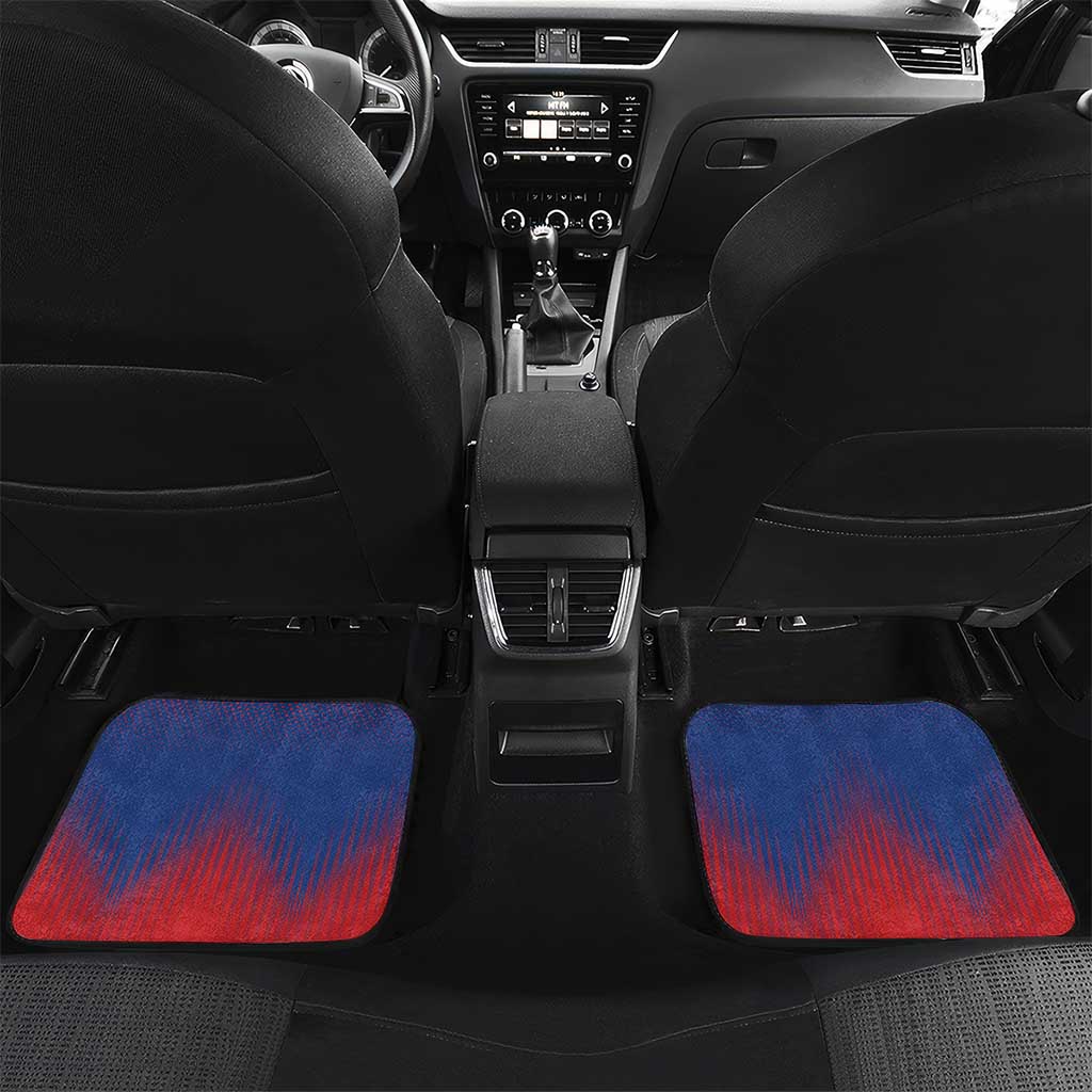 Personalized Anpi an Ayiti Car Mats Imperial Coat Of Arms Flag Style
