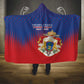 Personalized Anpi an Ayiti Hooded Blanket Imperial Coat Of Arms Flag Style