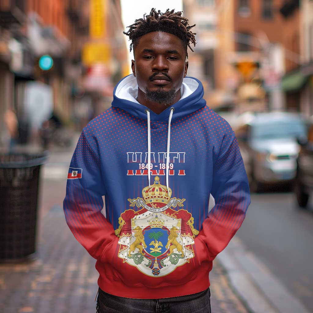 Personalized Anpi an Ayiti Hoodie Imperial Coat Of Arms Flag Style