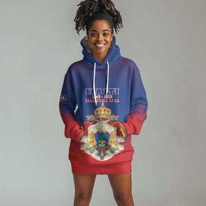 Personalized Anpi an Ayiti Hoodie Dress Imperial Coat Of Arms Flag Style