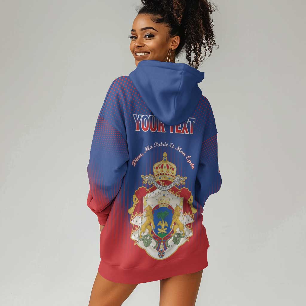 Personalized Anpi an Ayiti Hoodie Dress Imperial Coat Of Arms Flag Style