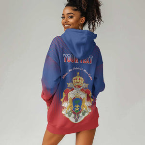 Personalized Anpi an Ayiti Hoodie Dress Imperial Coat Of Arms Flag Style