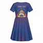 Personalized Anpi an Ayiti Kid Short Sleeve Dress Imperial Coat Of Arms Flag Style