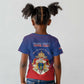 Personalized Anpi an Ayiti Kid T shirt Imperial Coat Of Arms Flag Style