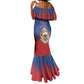 Personalized Anpi an Ayiti Mermaid Dress Imperial Coat Of Arms Flag Style