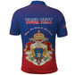 Personalized Anpi an Ayiti Polo Shirt Imperial Coat Of Arms Flag Style