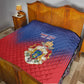 Personalized Anpi an Ayiti Quilt Imperial Coat Of Arms Flag Style
