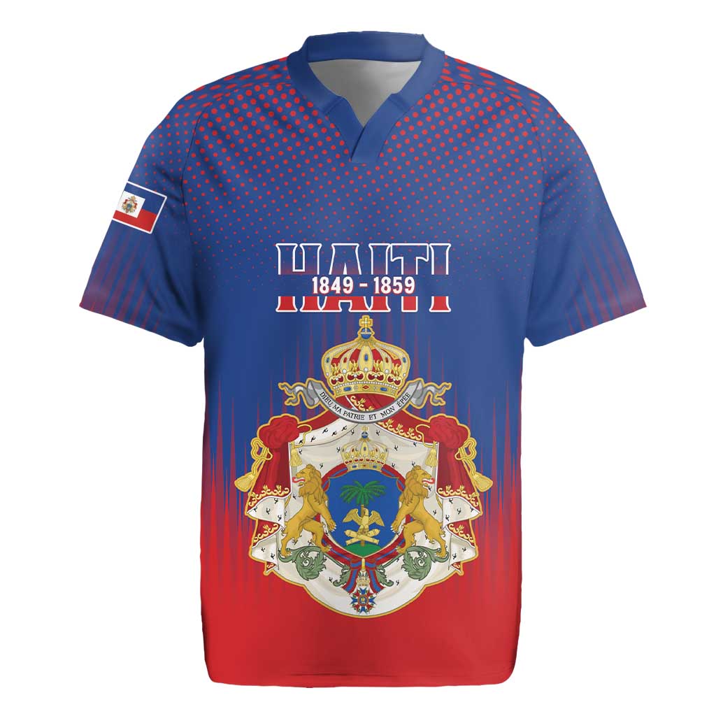 Personalized Anpi an Ayiti Rugby Jersey Imperial Coat Of Arms Flag Style