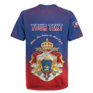 Personalized Anpi an Ayiti Rugby Jersey Imperial Coat Of Arms Flag Style