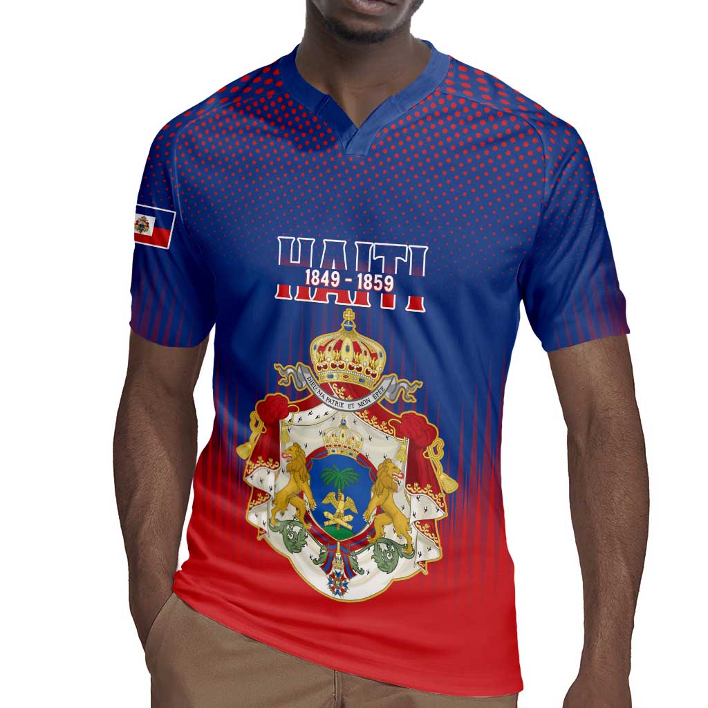 Personalized Anpi an Ayiti Rugby Jersey Imperial Coat Of Arms Flag Style