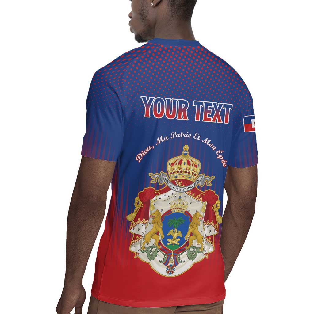 Personalized Anpi an Ayiti Rugby Jersey Imperial Coat Of Arms Flag Style