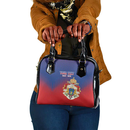 Personalized Anpi an Ayiti Shoulder Handbag Imperial Coat Of Arms Flag Style