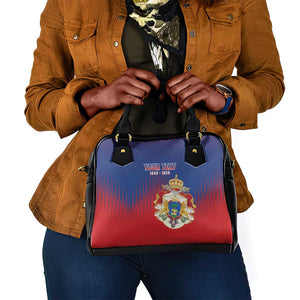 Personalized Anpi an Ayiti Shoulder Handbag Imperial Coat Of Arms Flag Style