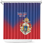 Personalized Anpi an Ayiti Shower Curtain Imperial Coat Of Arms Flag Style