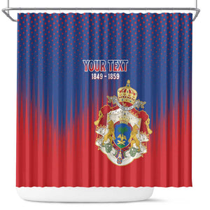 Personalized Anpi an Ayiti Shower Curtain Imperial Coat Of Arms Flag Style