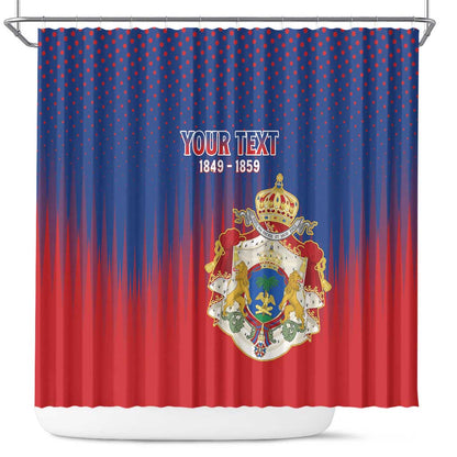 Personalized Anpi an Ayiti Shower Curtain Imperial Coat Of Arms Flag Style