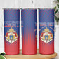 Personalized Anpi an Ayiti Skinny Tumbler Imperial Coat Of Arms Flag Style