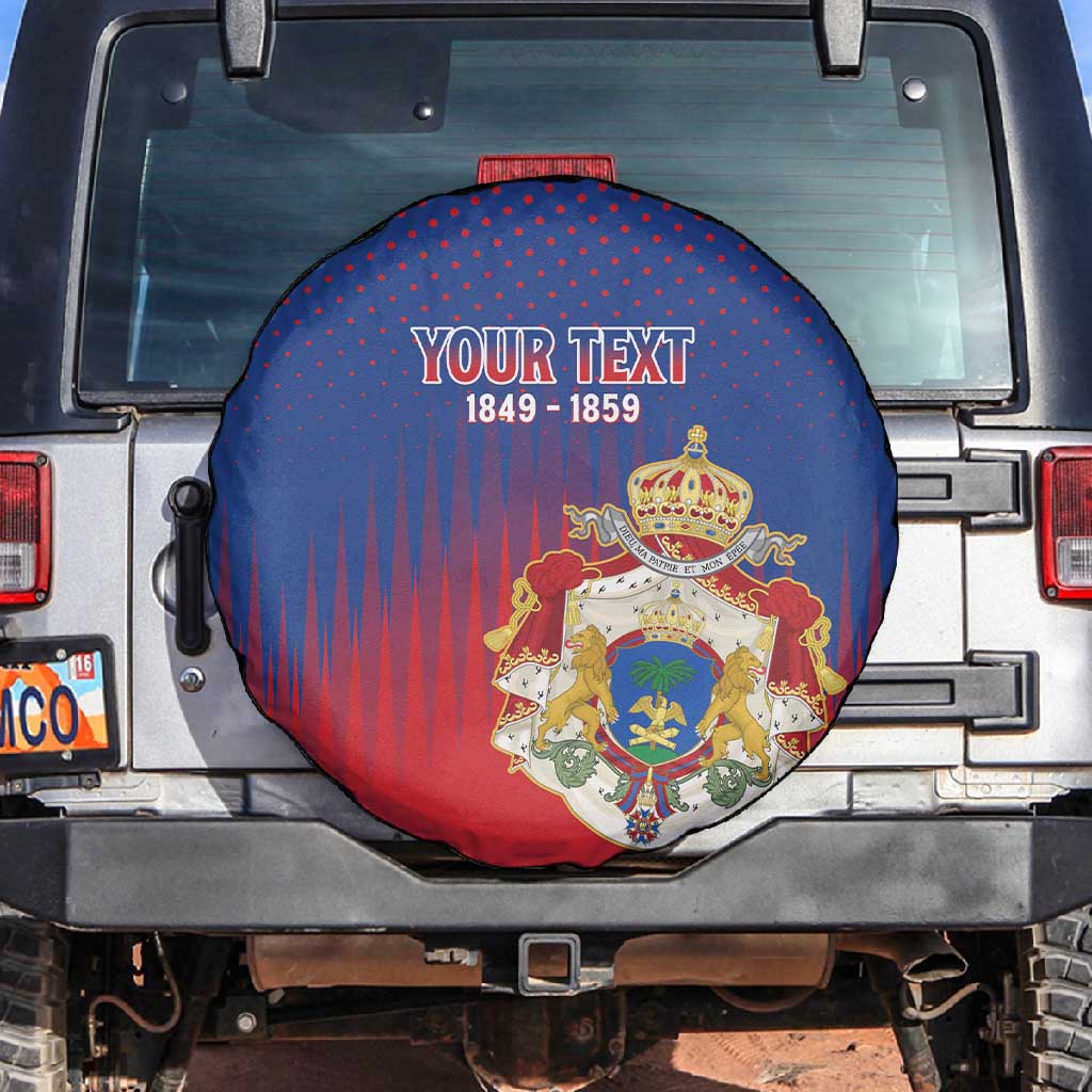 Personalized Anpi an Ayiti Spare Tire Cover Imperial Coat Of Arms Flag Style