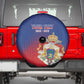Personalized Anpi an Ayiti Spare Tire Cover Imperial Coat Of Arms Flag Style