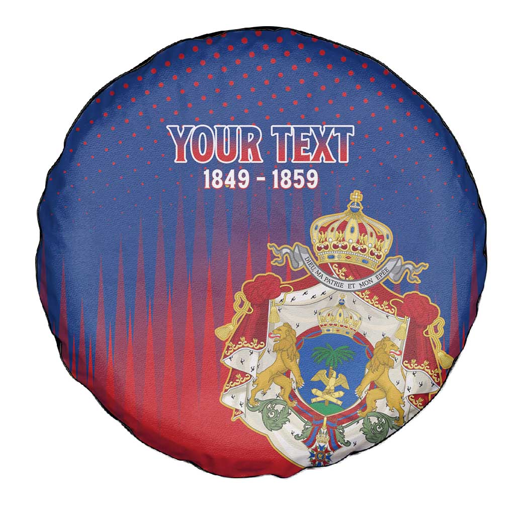 Personalized Anpi an Ayiti Spare Tire Cover Imperial Coat Of Arms Flag Style