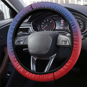 Anpi an Ayiti Steering Wheel Cover Imperial Coat Of Arms Flag Style