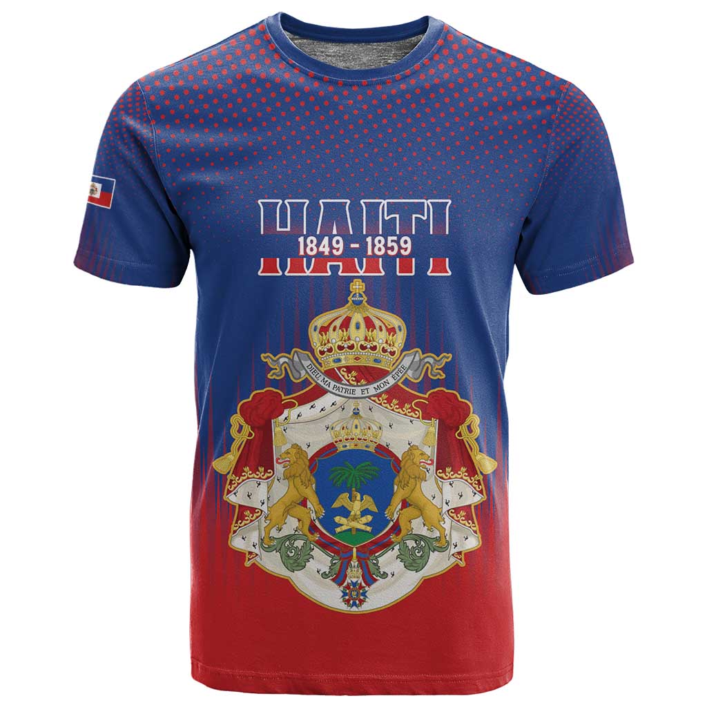 Personalized Anpi an Ayiti T shirt Imperial Coat Of Arms Flag Style