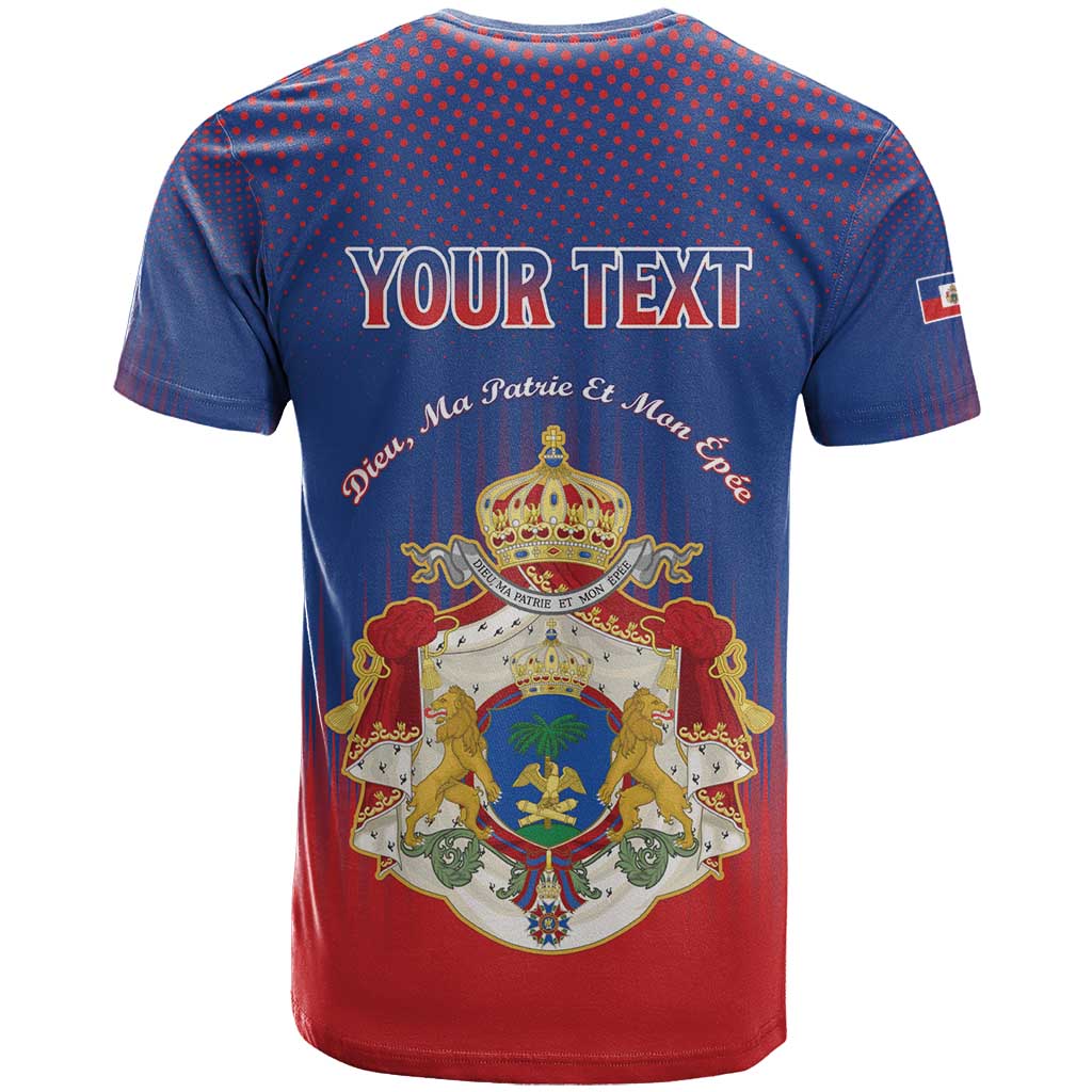 Personalized Anpi an Ayiti T shirt Imperial Coat Of Arms Flag Style