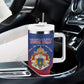 Personalized Anpi an Ayiti Tumbler With Handle Imperial Coat Of Arms Flag Style