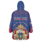 Personalized Anpi an Ayiti Wearable Blanket Hoodie Imperial Coat Of Arms Flag Style