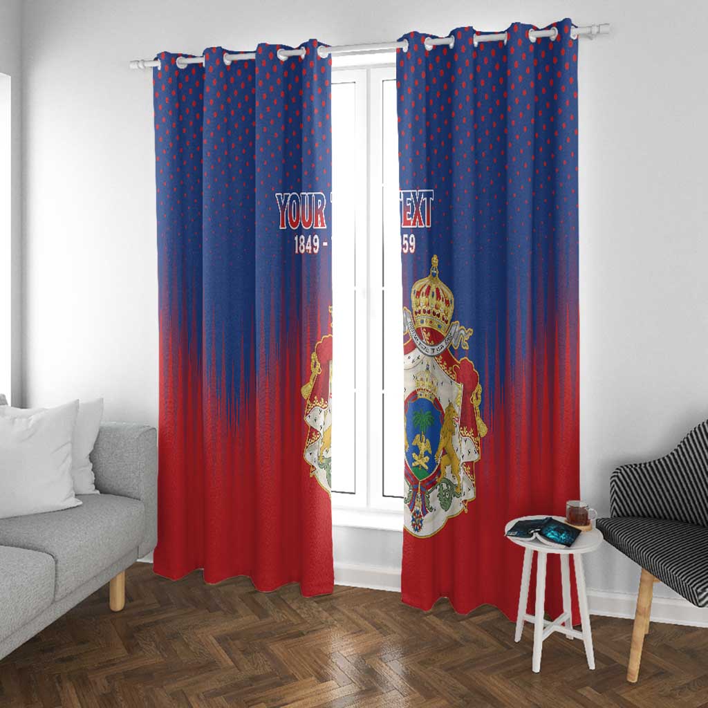 Personalized Anpi an Ayiti Window Curtain Imperial Coat Of Arms Flag Style