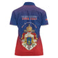 Personalized Anpi an Ayiti Women Polo Shirt Imperial Coat Of Arms Flag Style