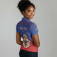Personalized Anpi an Ayiti Women Polo Shirt Imperial Coat Of Arms Flag Style