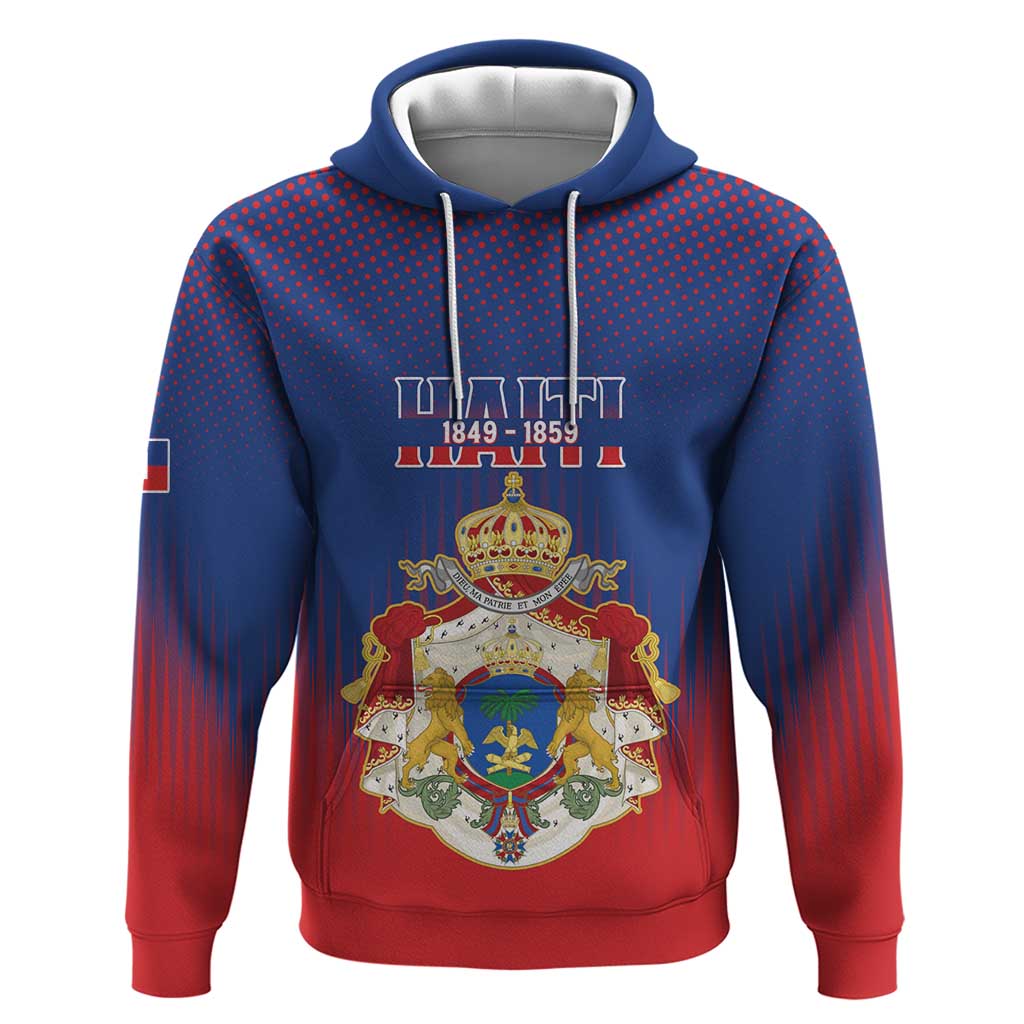 Personalized Anpi an Ayiti Zip Hoodie Imperial Coat Of Arms Flag Style