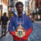 Personalized Anpi an Ayiti Zip Hoodie Imperial Coat Of Arms Flag Style