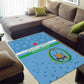 Custom Djibouti Football Area Rug Go Champions