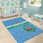 Custom Djibouti Football Area Rug Go Champions
