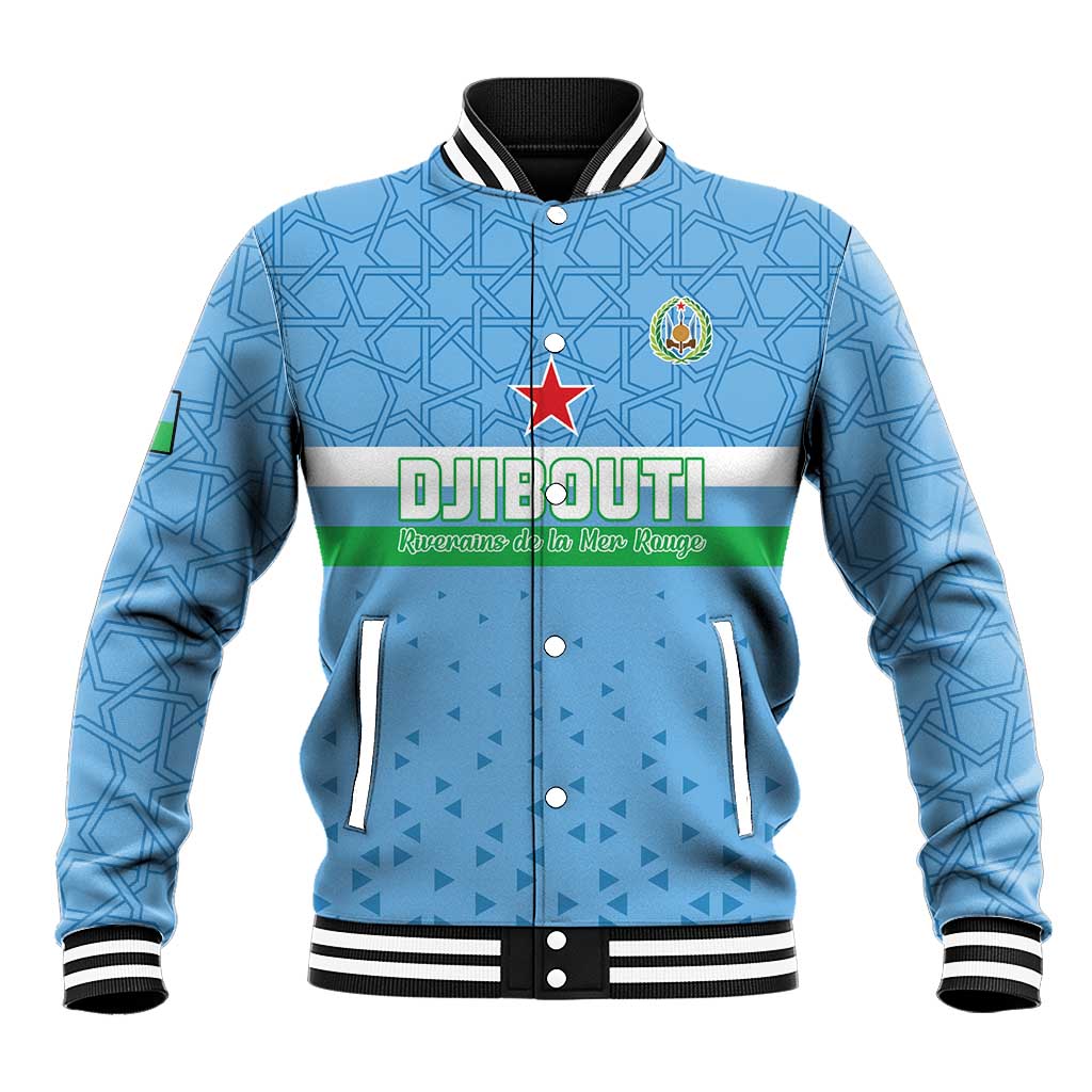 Custom Djibouti Football Baseball Jacket Go Champions