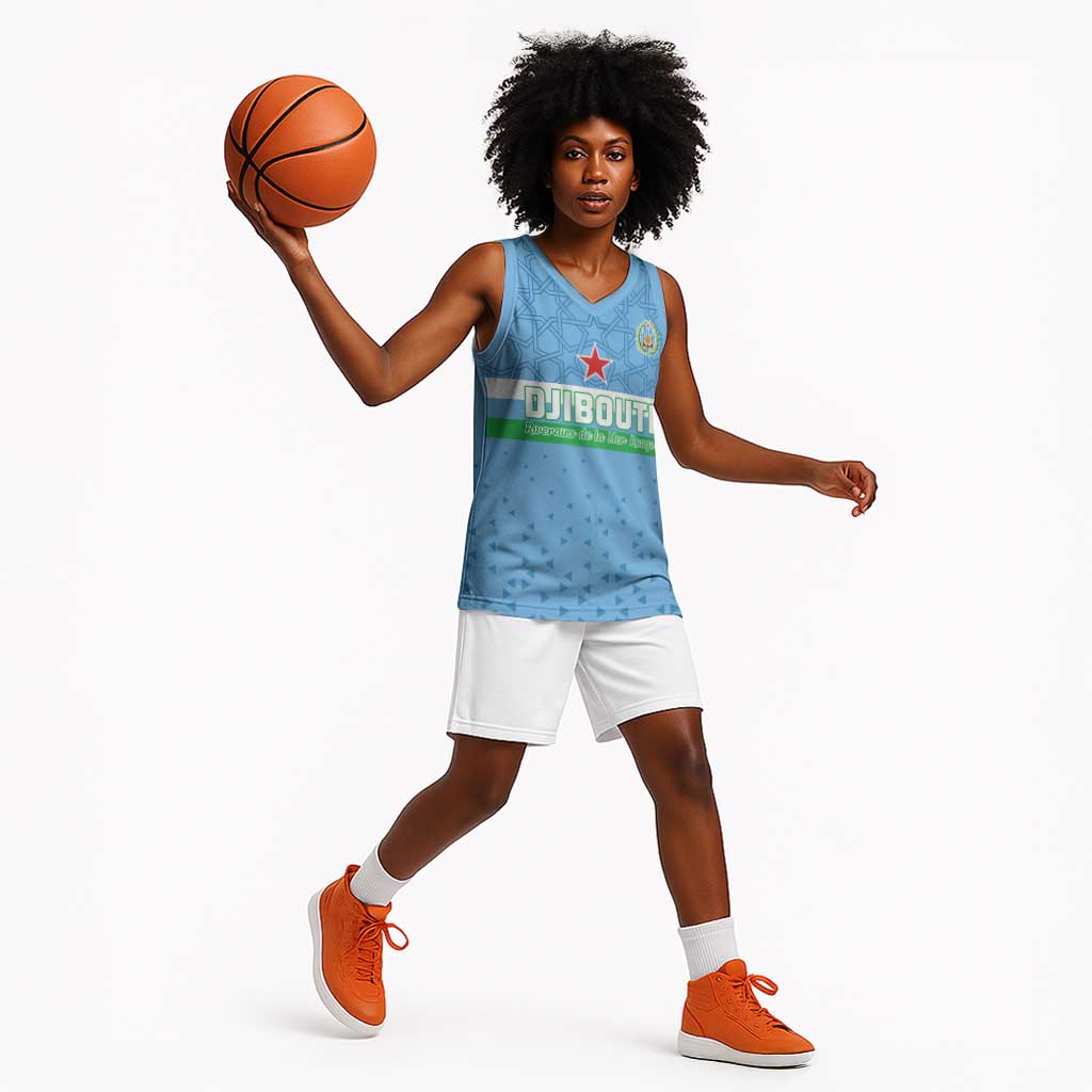 Custom Djibouti Football Basketball Jersey Go Champions - African Pride