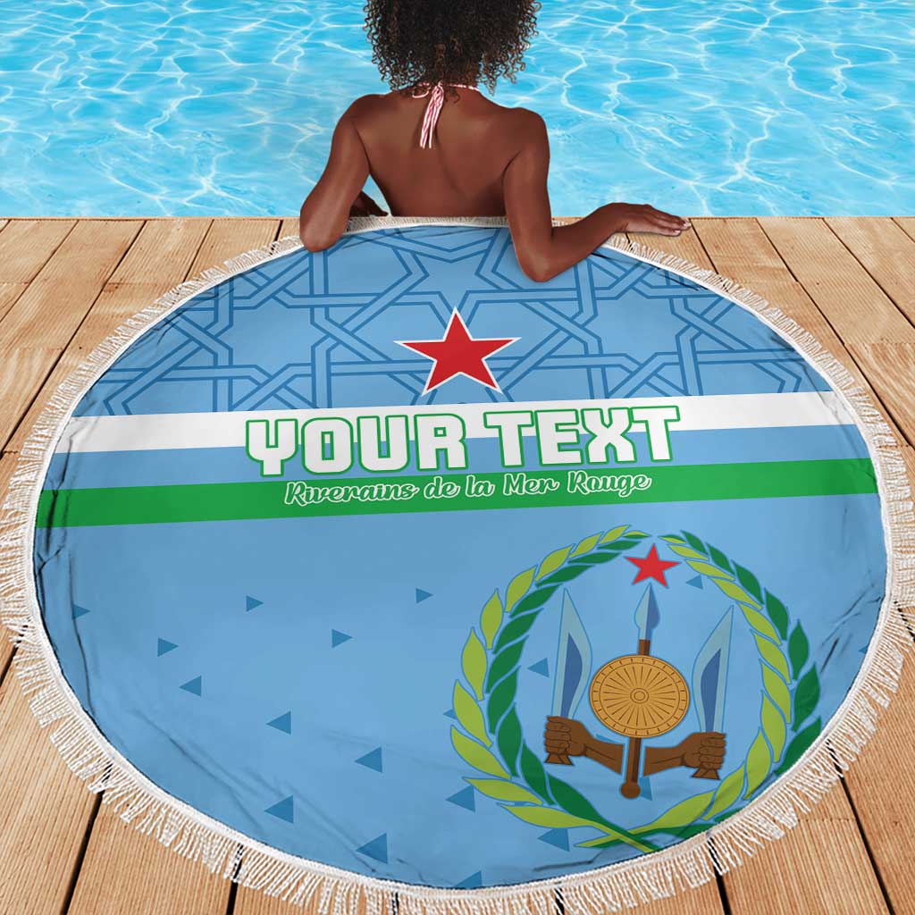 Custom Djibouti Football Beach Blanket Go Champions