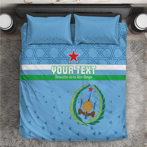 Custom Djibouti Football Bedding Set Go Champions