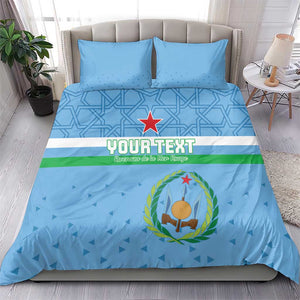 Custom Djibouti Football Bedding Set Go Champions