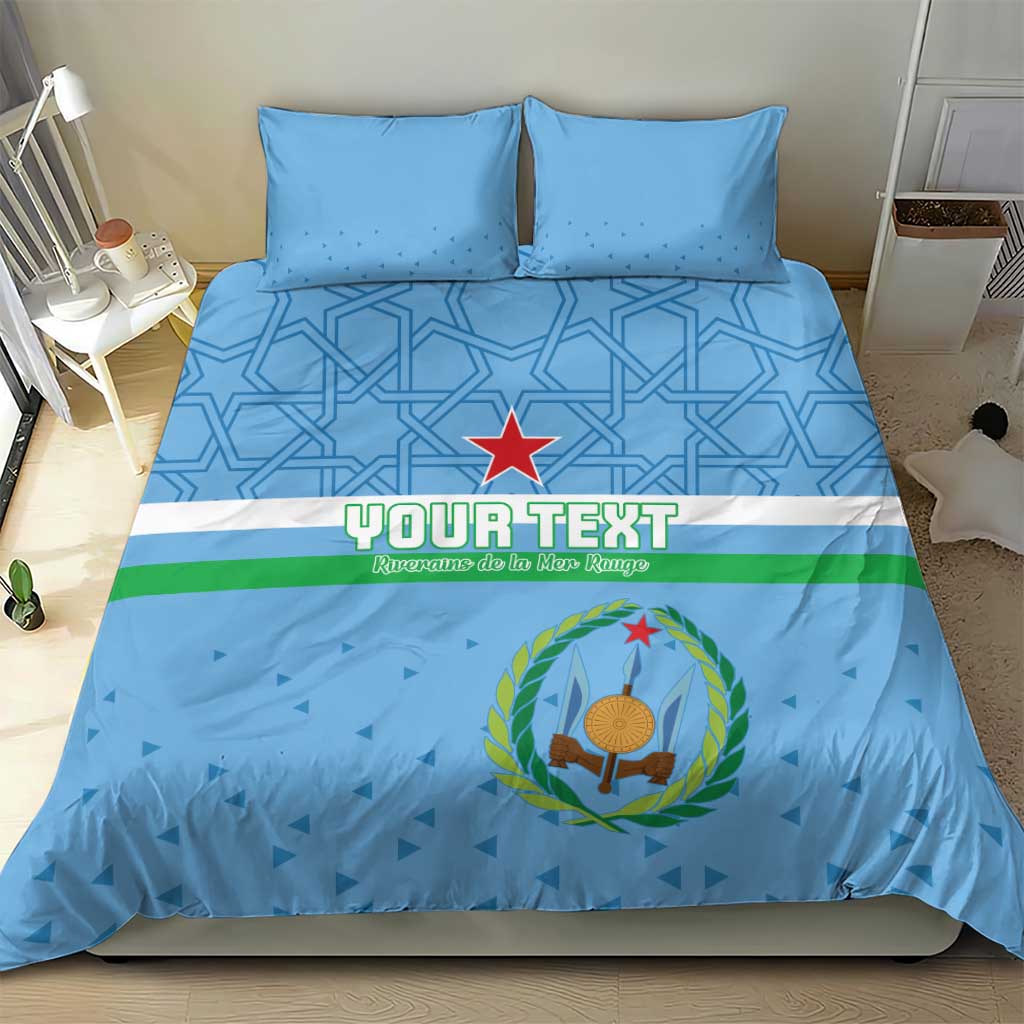 Custom Djibouti Football Bedding Set Go Champions