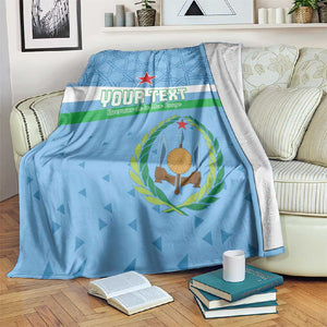 Custom Djibouti Football Blanket Go Champions