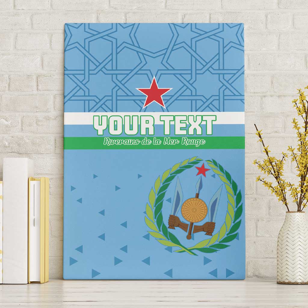 Custom Djibouti Football Canvas Wall Art Go Champions